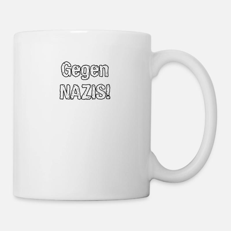 Gegen NAZIS - Tasse - Weiß