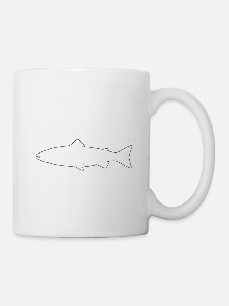 truite - Mug blanc - blanc