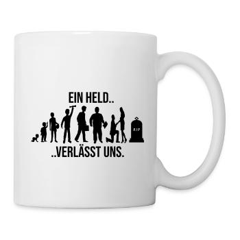A hero leaves us. junggesellenabschied - Mug - white - Right