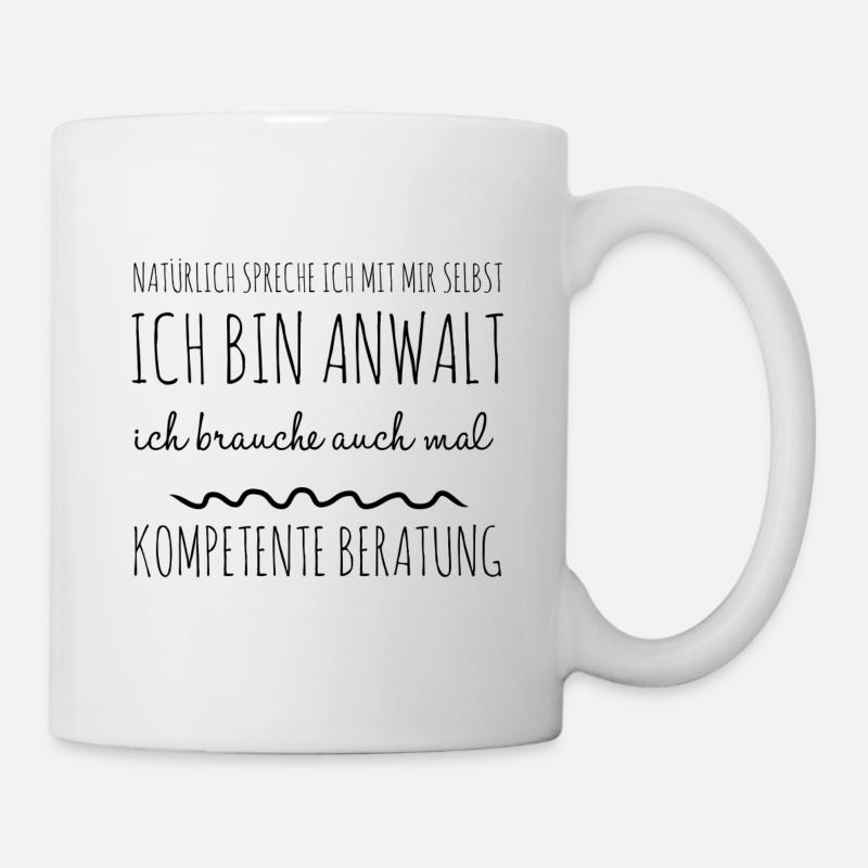 Lustige Geschenkidee Anwalt Kompetenz - Tasse - Weiß