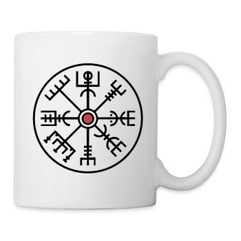 Vegvisir-Symbol - Tasse - Weiß - Rechts