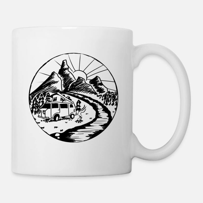 Camper Icon 2 - Tasse - Weiß