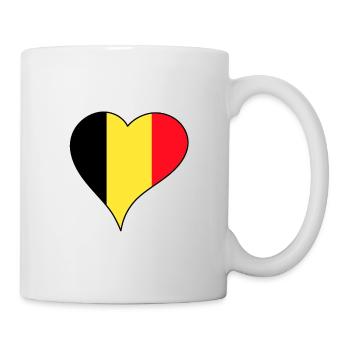 Belgium national flag - Mug - white - Right
