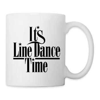 IT'S LINE DANCE TIME, LINEDANCE - Tasse - Weiß - Rechts