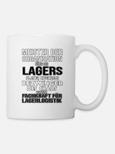Gift warehouse logistig warehouse unskilled worker warehouse - Mug - white