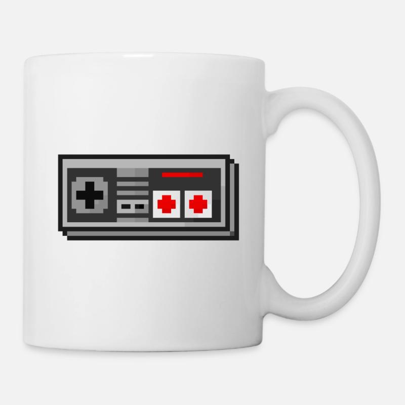 3D Nes Controller - Tasse - Weiß