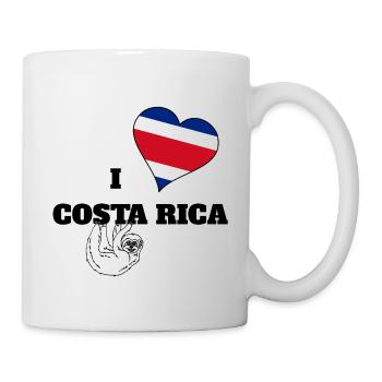 Liebe Herz Love Geschenk Idee Land Costa Rica - Tasse - Weiß - Rechts