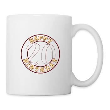 Happy Birthday for 20 years - for 20 years - Mug - white - Right