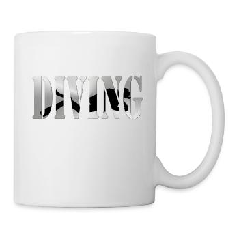 Plongée - Mug blanc - blanc - Droite