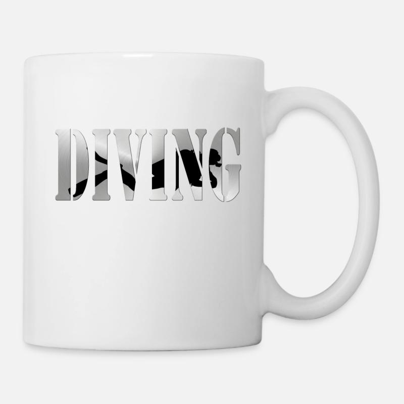 Tauchen - Tasse - Weiß
