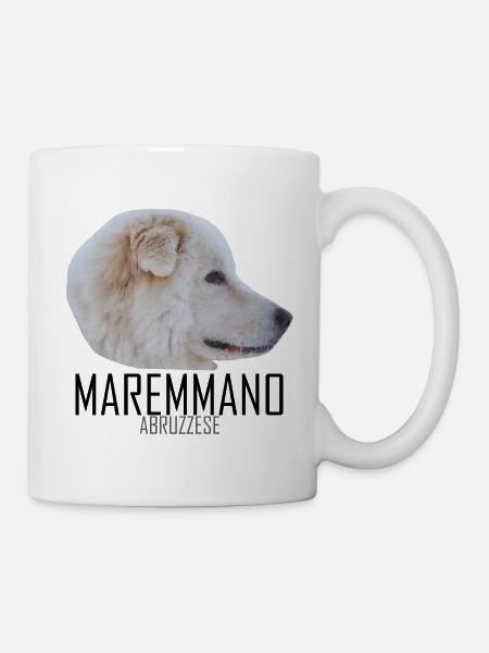 MAREMMANO ABRUZZESE - black name - Tasse - Weiß