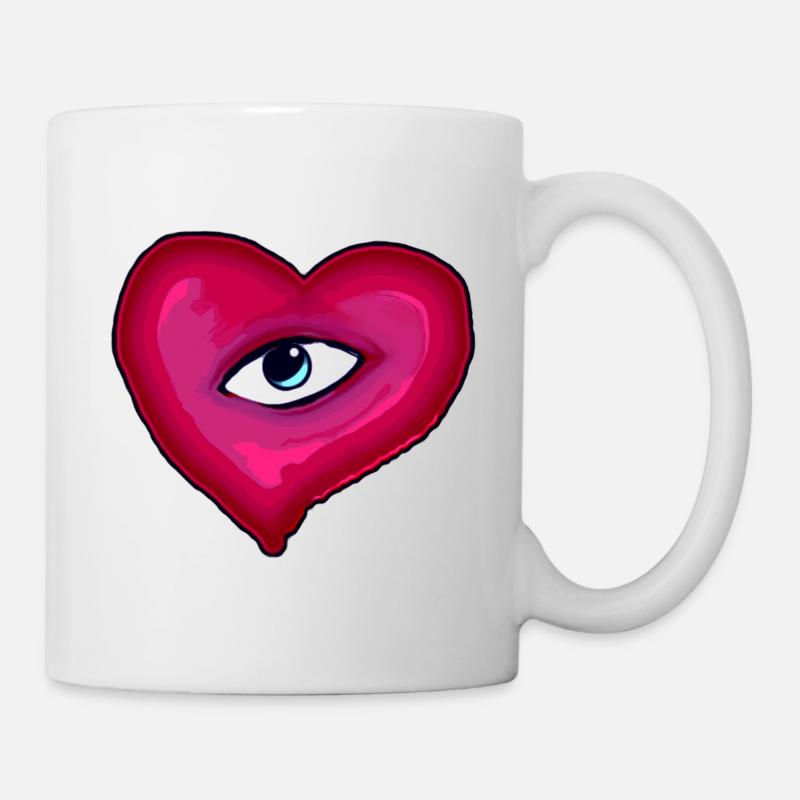 Mit dem Herz sehen - Tasse - Weiß