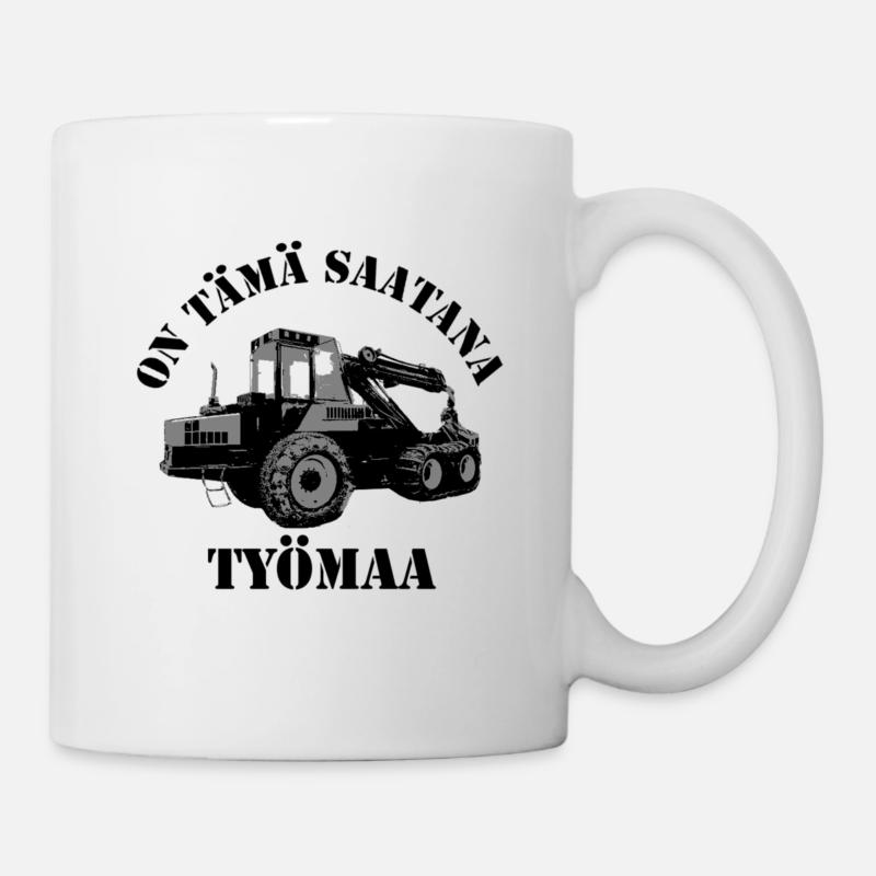 Opérateur de machine forestière - Mug blanc - blanc