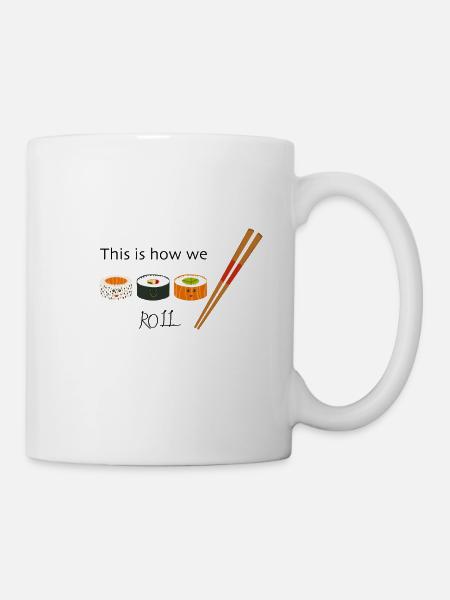 Sushi - Mug blanc - blanc