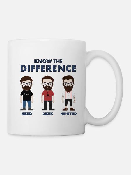 Nerd, geek or hipster? - Mug - white