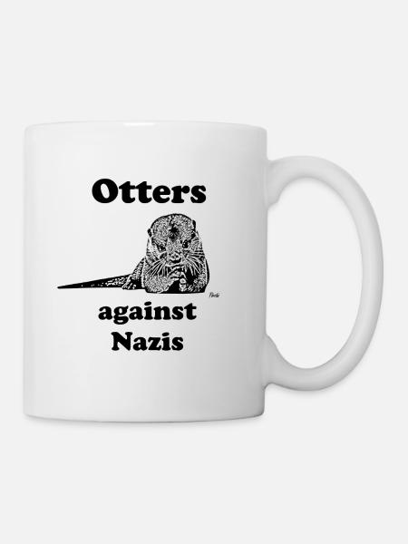 ottersagainstnazis - Tasse - Weiß