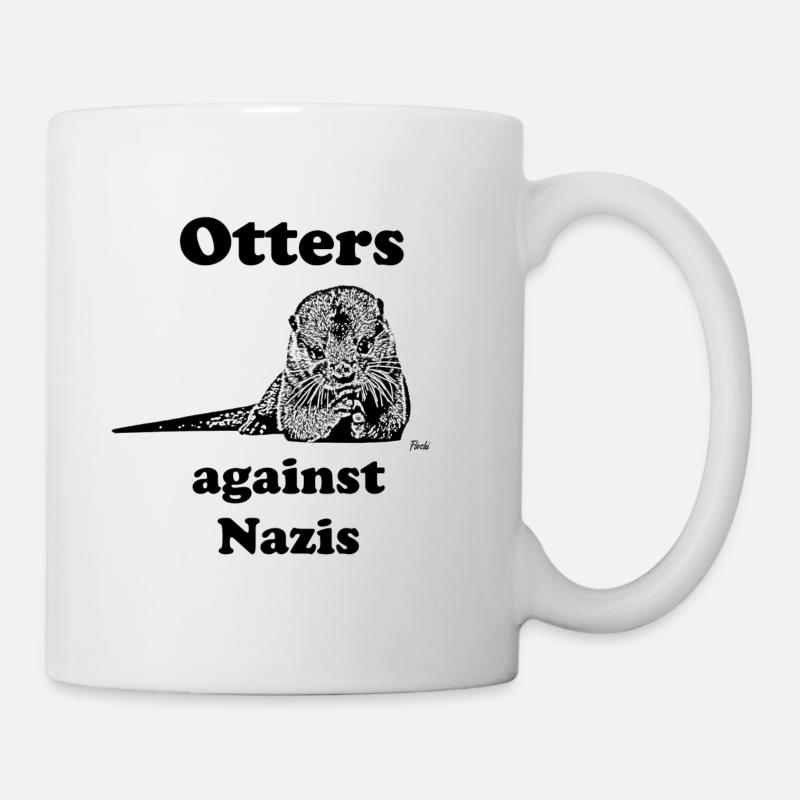 ottersagainstnazis - Tasse - Weiß