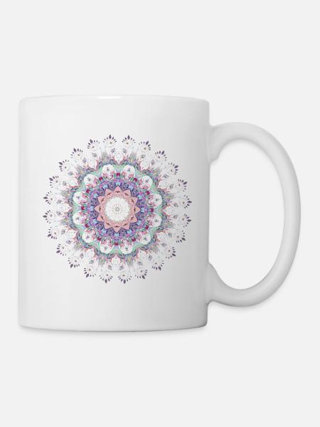 Mandala blanc - Mug blanc - blanc