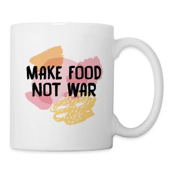 Make Food Not War - Mug - white - Right