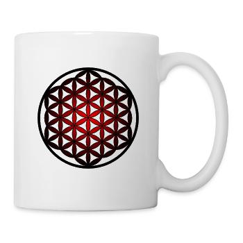 Flower of Life, Esoteric, Flower of Life, Yoga - Mug - white - Right