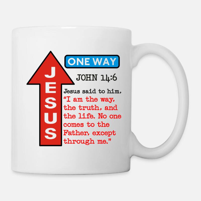 JÉSUS D'UNE MANIÈRE - Mug blanc - blanc
