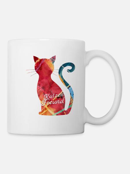 Katzen Katze Katzenfreund - Tasse - Weiß