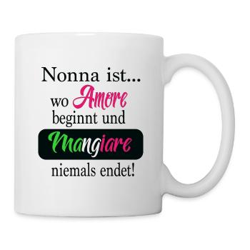 Nonna is where mangiare never ends! - Mug - white - Right