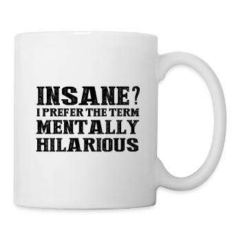 FOU? Je dirais plutôt mentalement urbain! - Mug blanc - blanc - Droite