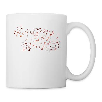 Noten Musik - Tasse - Weiß - Rechts
