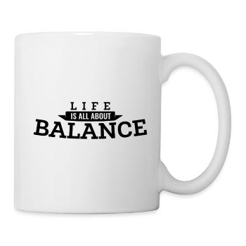 Bike Balance Lifestyle Black Cool Gift - Mug - white - Right