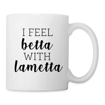I feel betta with tinsel - Mug - white - Right