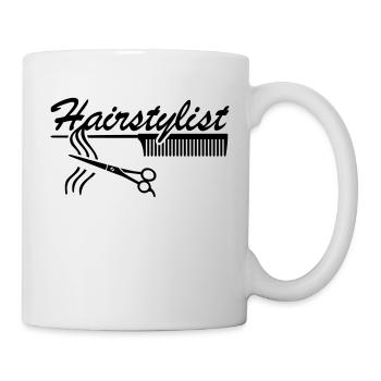 Friseur Friseurin friseur friseurin friseursalon - Tasse - Weiß - Rechts