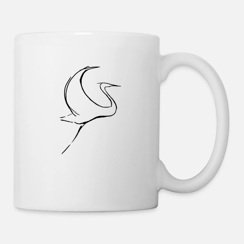 LoPi Kollektion Kranich - Tasse - Weiß