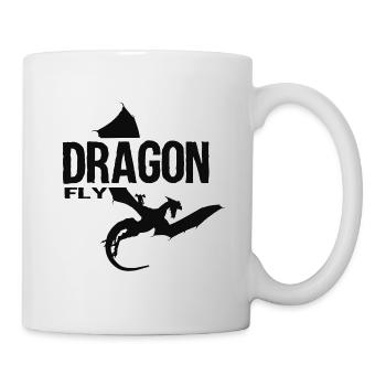 Dragon, Tribal dragon, Chinese dragon, Dragon - Mug - white - Right