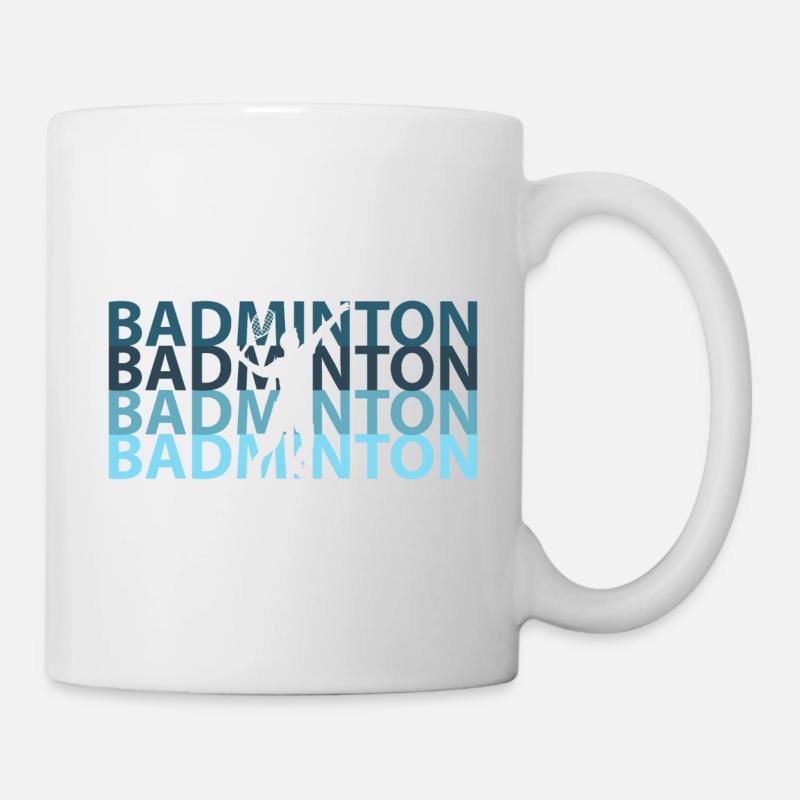 Badminton - Tasse - Weiß