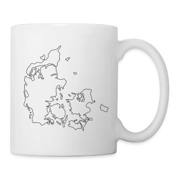 DÄNEMARK Herz - Tasse - Weiß - Rechts