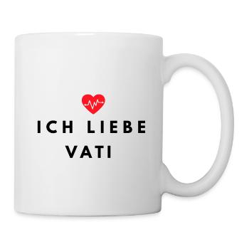 J'aime papa - père - fête des pères - papa - t-shirt - Mug blanc - blanc - Droite
