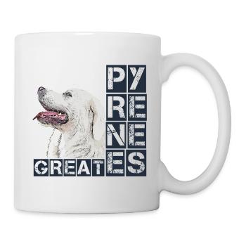 Great Pyrenees Pyrenäenberghund Hunderasse Hund - Tasse - Weiß - Rechts