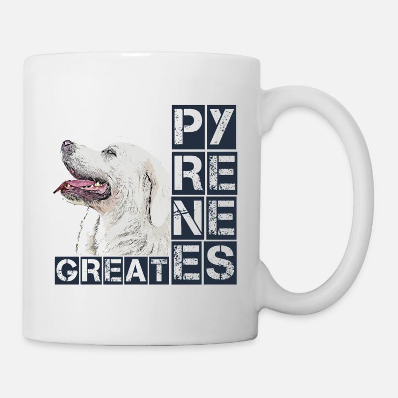 Great Pyrenees Pyrenees Pyrenees Chien chien race - Mug blanc - blanc