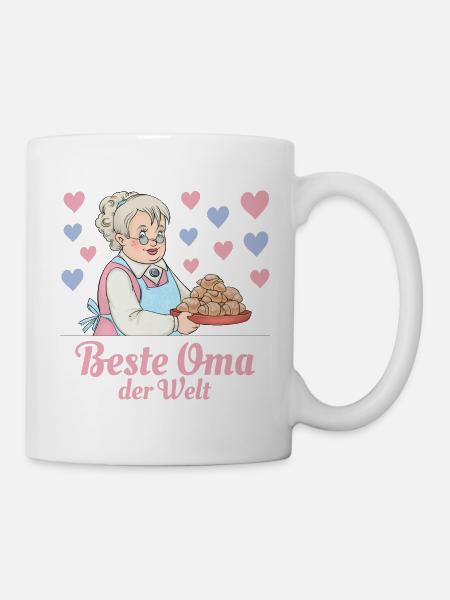Beste Oma der Welt - Tasse - Weiß