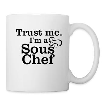 Sous Chef Chef T-shirt for gastronomy - Mug - white - Right