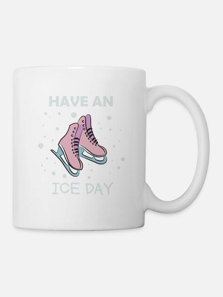 Schlittschuhe - Have an ice day - Tasse - Weiß