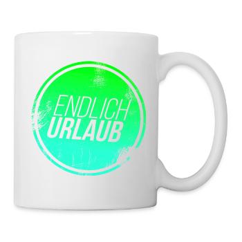 Urlaub - Tasse - Weiß - Rechts