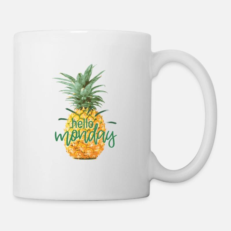 Ananas - Tasse - Weiß