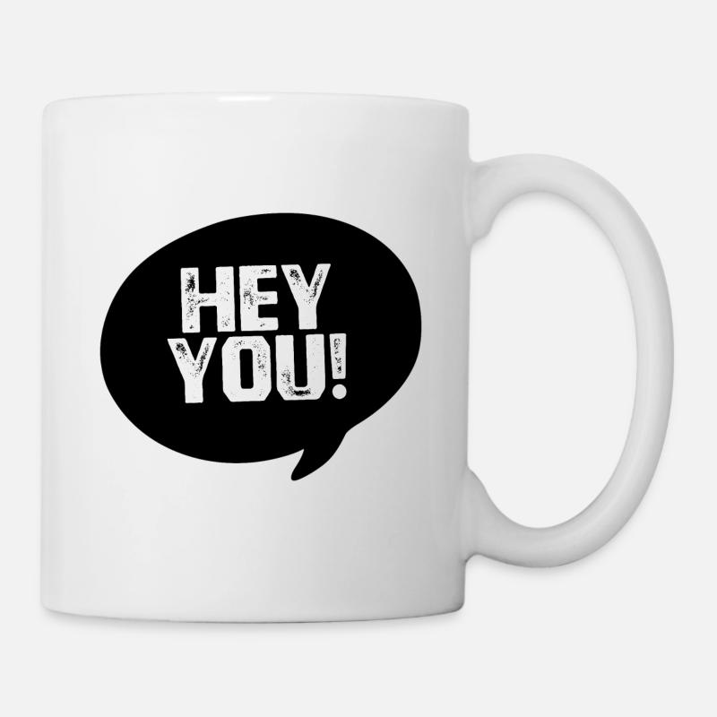 Hey du Dunkle - Tasse - Weiß