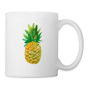 Pineapple brush - Tasse - Weiß - Rechts