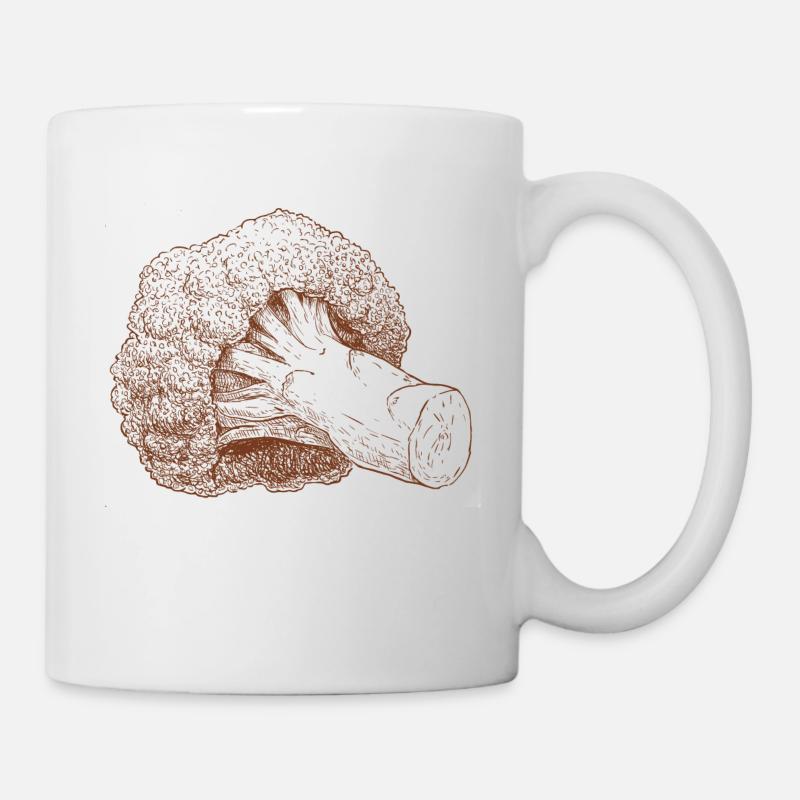 brocoli - Mug blanc - blanc