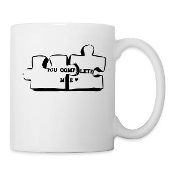 tu me complète puzzle - Mug blanc - blanc - Droite