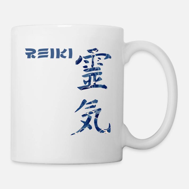 reiki japanisch e 12 - Tasse - Weiß
