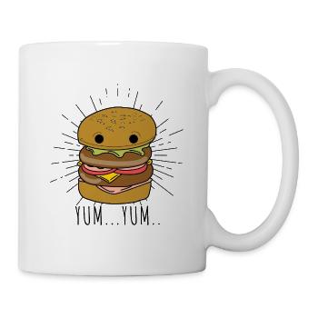 Fun food Foodist Foodie Hamburger gift - Mug - white - Right